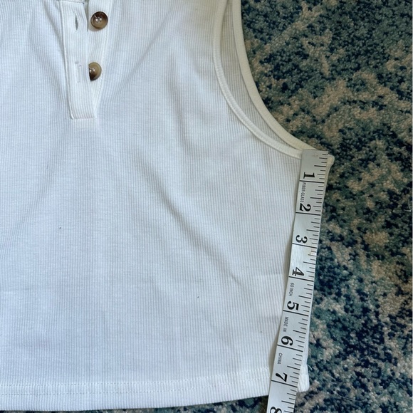 SHEIN White Ribbed Tank Top - Picture 6 of 6